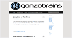 Desktop Screenshot of gonzobrains.com