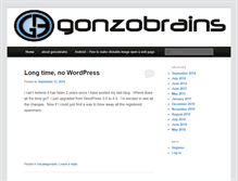 Tablet Screenshot of gonzobrains.com